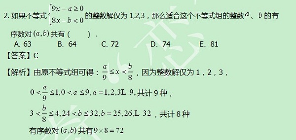 【太奇MBA 2014年8月20日】MBA數(shù)學每日一練 解析